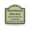 ‣ Rótulo Vial Residencial: Propiedad Privada... | SIGO