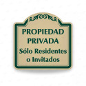 ‣ Rótulo Vial Residencial - Propiedad Privada... | SIGO
