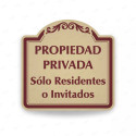 ‣ Rótulo Vial Residencial - Propiedad Privada... | SIGO