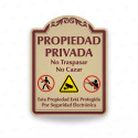 ‣ Rótulo Vial Residencial - Propiedad Privada... | SIGO