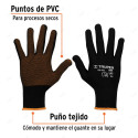 Guantes de Poliéster con Puntos de PVC en Palma, M, Protección de Manos