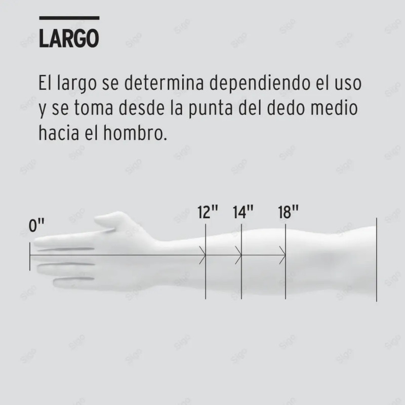 Guantes de Látex Reforzados para Limpieza, S, Protección de Manos