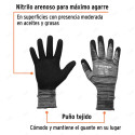 Guantes de Nylon Recubiertos de Nitrilo Arenoso, G, Protección de Manos