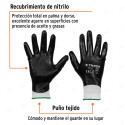 Guantes de Poliéster con Recubrimiento de Nitrilo, G, Protección de Manos