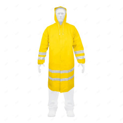 Gabardina impermeable con reflejante, G, PVC, Ropa Impermeable