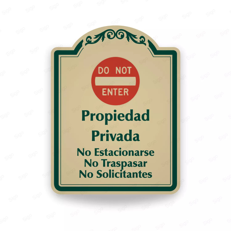 ‣ Rótulo Vial Residen... No Estacionarse | SIGO