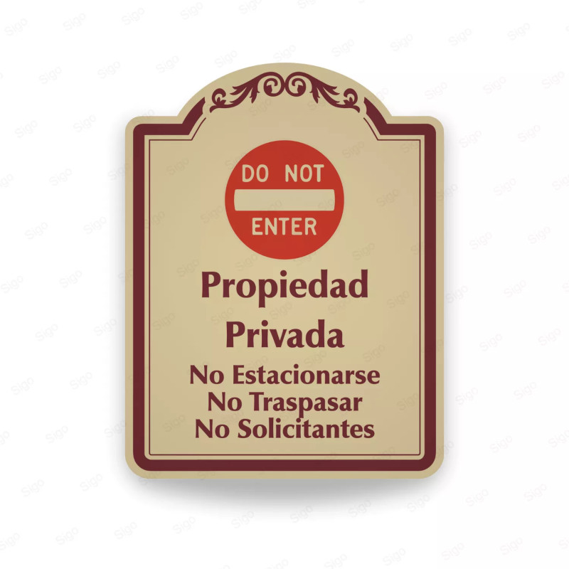 ‣ Rótulo Vial Residen... No Estacionarse | SIGO