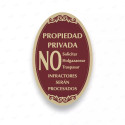‣ Rótulo Vial: Propiedad Privada No Solicitar... | SIGO