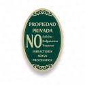 ‣ Rótulo Vial: Propiedad Privada No Solicitar... | SIGO