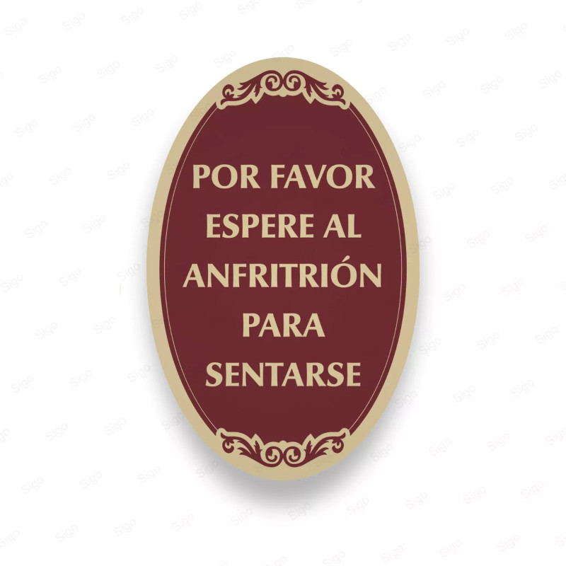 ‣ Rótulo Vial: Espere al Anfitrión... | SIGO