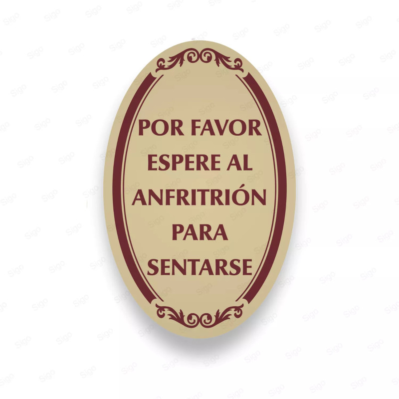 ‣ Rótulo Vial: Espere al Anfitrión... | SIGO