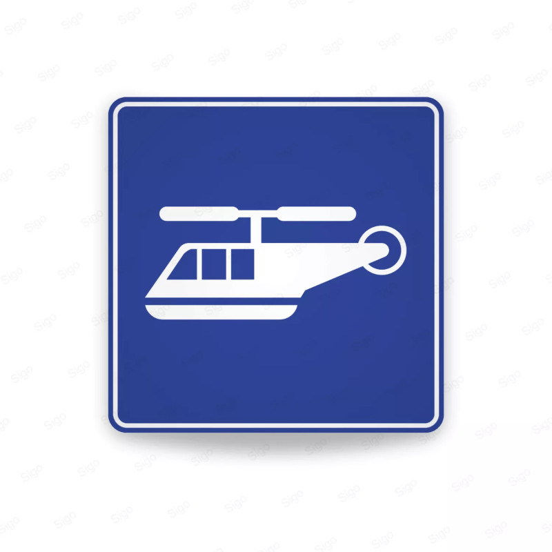 ‣ Rótulo Vial: Estación Helicópteros... | SIGO