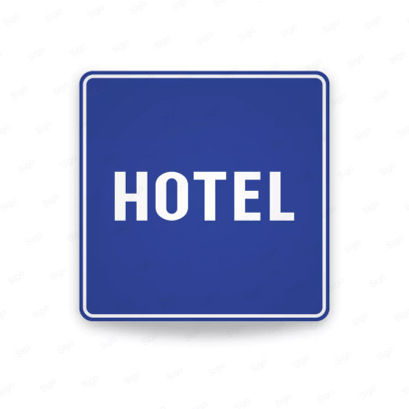 ‣ Rótulo Vial De Servicio - Hotel | Cod. SIS -  13 | Sigo