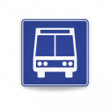 ‣ Rótulo Vial De Servicio - Parada De Autobus | Cod. SIS -  19 | Sigo