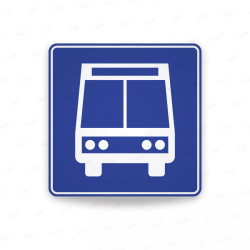 ‣ Rótulo Vial De Servicio - Parada De Autobus | Cod. SIS -  19 | Sigo