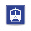 ‣ Rótulo Vial De Servicio - Parada de Metro | Cod. SIS -  20 | Sigo
