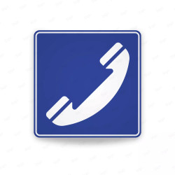 ‣ Rótulo Vial De Servicio - Teléfono | Cod. SIS -  26 | Sigo
