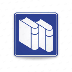 ‣ Rótulo Vial De Servicio - Biblioteca | Cod. SIS -  36 | Sigo