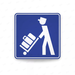 ‣ Rótulo Vial De Servicio - Maletero | Cod. SIS -  47 | Sigo