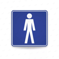 ‣ Rótulo Vial Sanitario Hombres... | SIGO