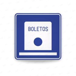 ‣ Rótulo Vial De Servicio - Venta De Voletos| Cod. SIS -  63 | Sigo