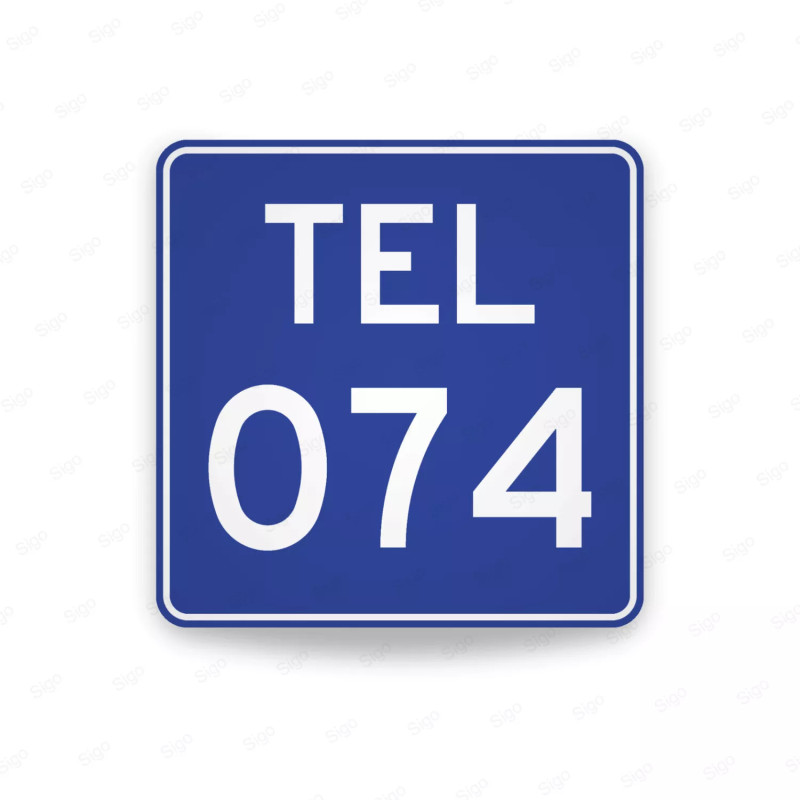 ‣ Rótulo Vial Servicio - Asistencia Telefónica... | SIGO