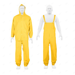 Traje de Protección de 76% PVC y 24% Poliéster, 2 Piezas, XL, Ropa Impermeable