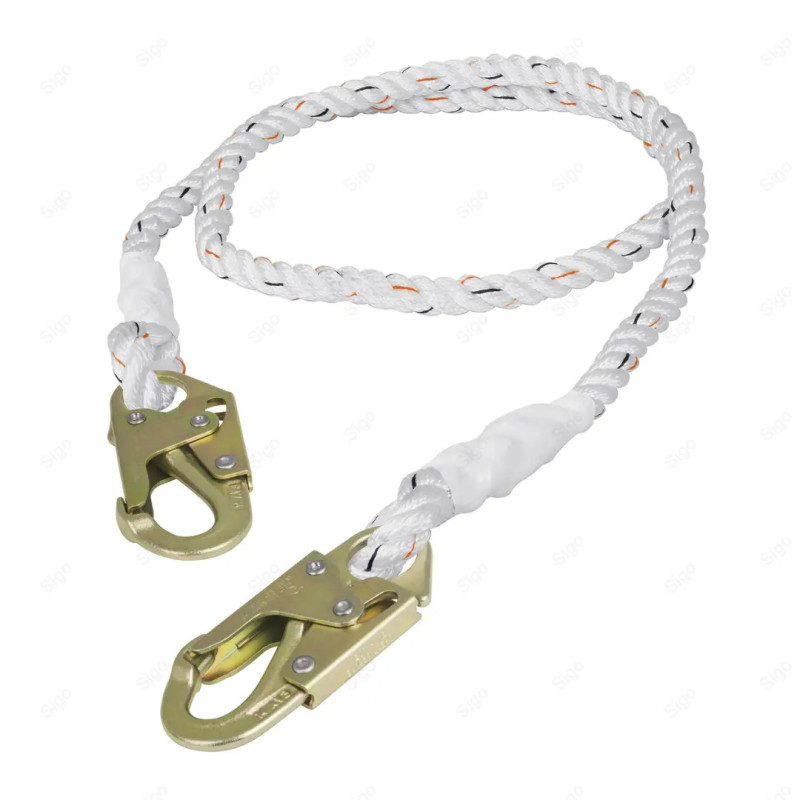 Cable de Posicionamiento con 2 Ganchos, 2 m, ANSI, Protección Contra Caídas