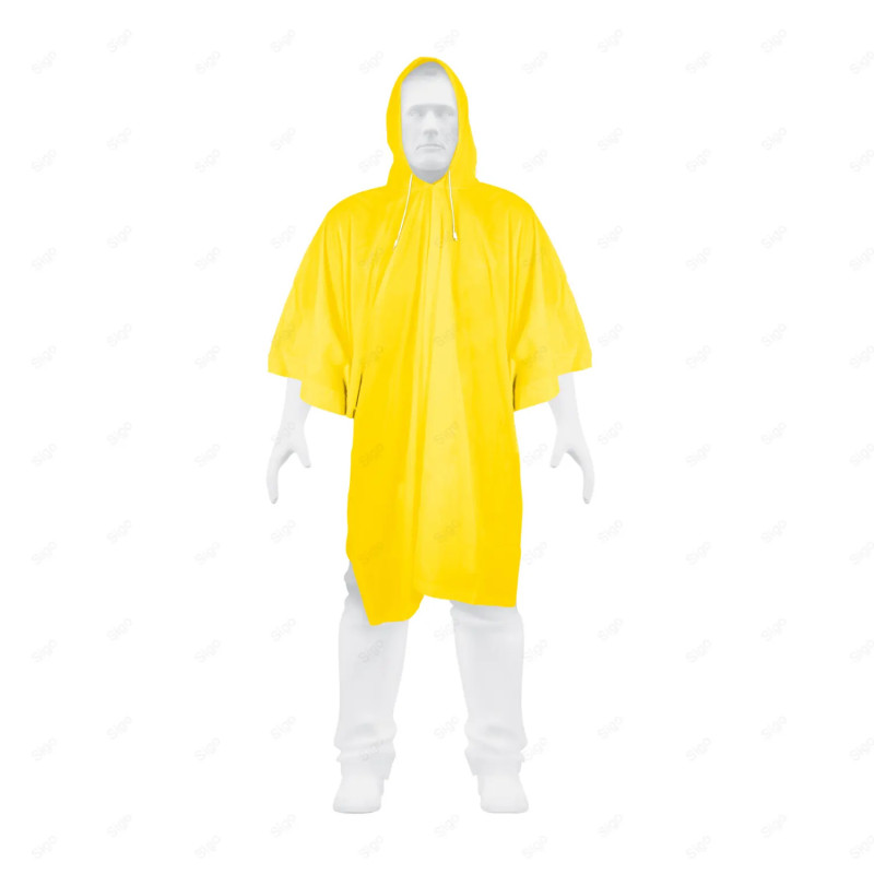 Poncho ligero de PVC, Unitalla, Ropa Impermeable