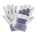 Guantes de Carnaza y Loneta, Unitalla, Equipo de Protección y Seguridad Industrial