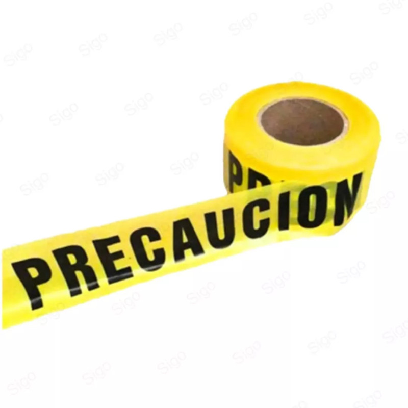 ▶︎ Cinta de Precaución Amarilla 3cm X 100 metros | SIGO