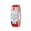 ▶︎ Cinta Adhesiva Reflectiva de Seguridad Rojo/Blanco 2"x45.7m | 3M