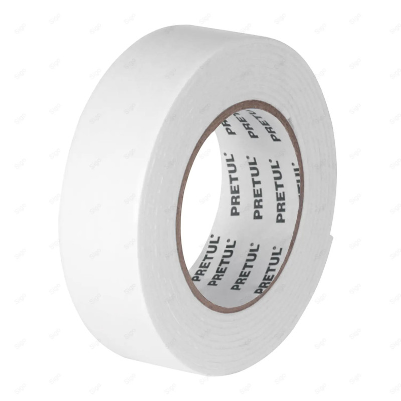 ▶︎ Cinta Doble Cara (Blanco) 19 mm x 1.5 m | TRUPER