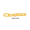 ‣ Cadena de Plástico de 8 mm x 25mt (Amarillo) | FIERO