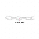 ▶︎ Cadena de Plástico de 8 mm x 25mt (Blanco)| FIERO