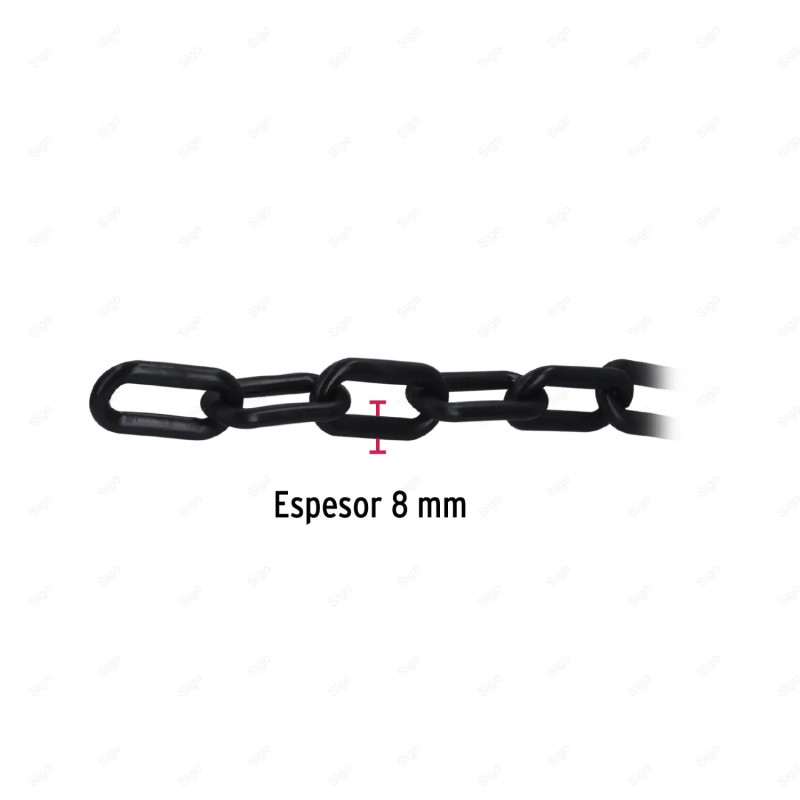 ▶︎ Cadena de Plástico de 8 mm x 25mt (Negro)| FIERO