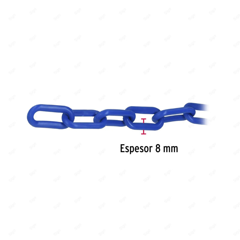 ▶︎ Cadena de Plástico de 8 mm x 25mt (Azul)| FIERO