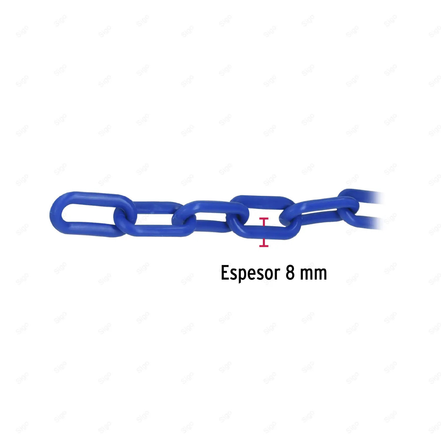 ︎ Cadena de Plástico de 8 mm x 25mt (Azul)| FIERO
