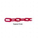 ▶︎ Cadena de Plástico de 8 mm x 25mt (Rojo)| FIERO