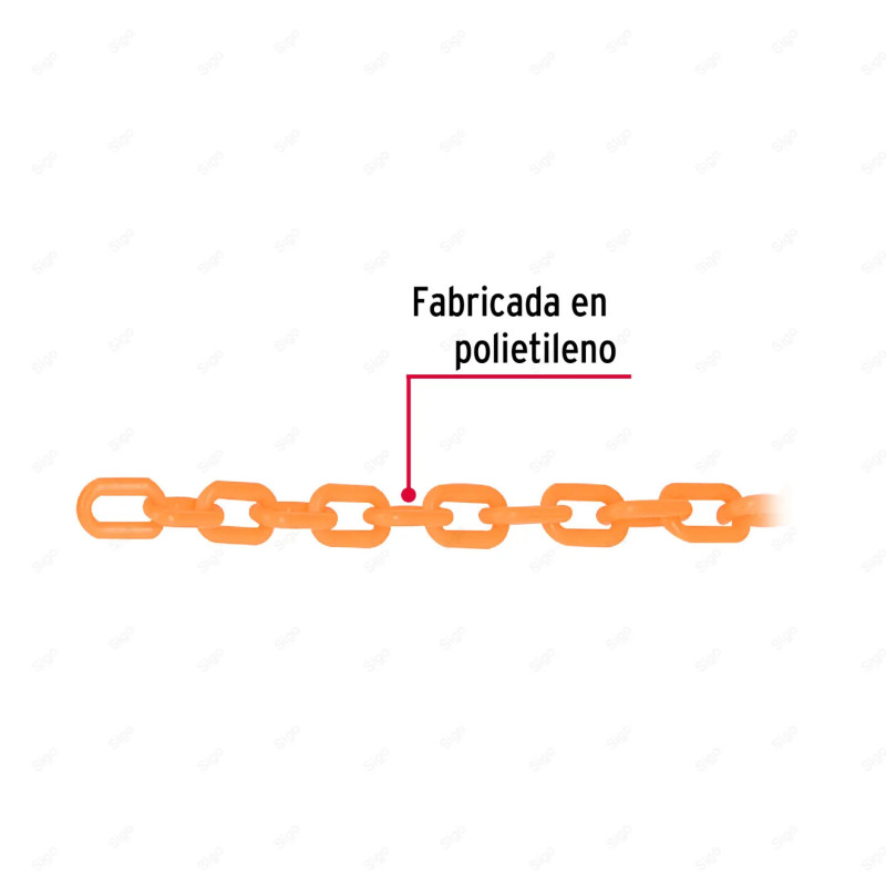 ‣ Cadena de Plástico de 3 mm (Naranja) | FIERO