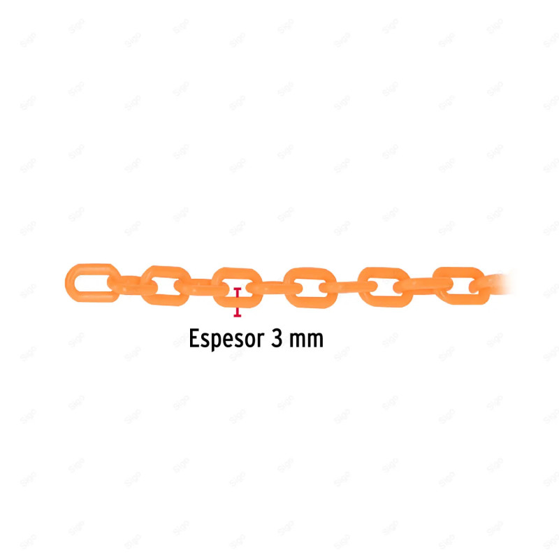 ‣ Cadena de Plástico de 3 mm (Naranja) | FIERO