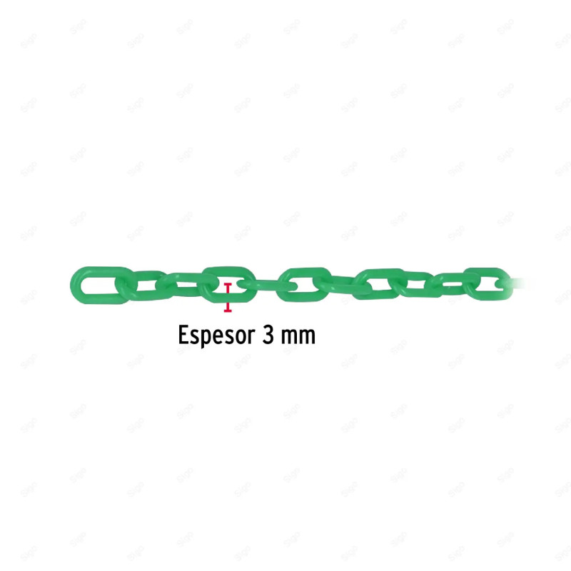 ‣ Cadena de Plástico de 3 mm (Verde) | FIERO