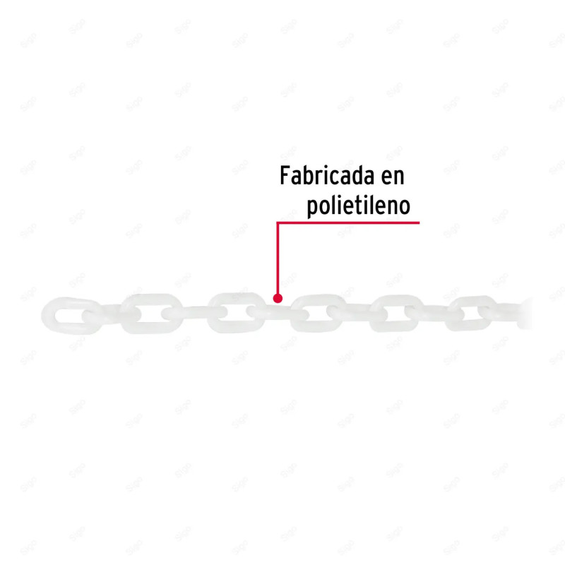 ‣ Cadena de Plástico de 3 mm (Blanco) | FIERO