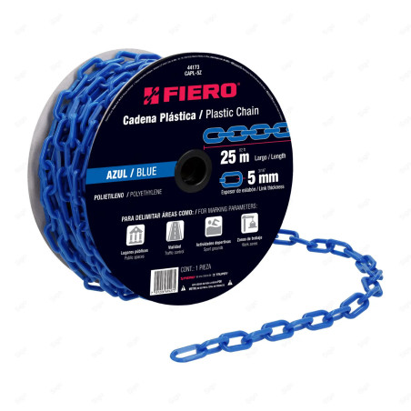 ‣ Cadena de Plástico de 5 mm (Azul) | FIERO