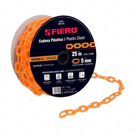 ‣ Cadena de Plástico de 5 mm (Naranja) | FIERO