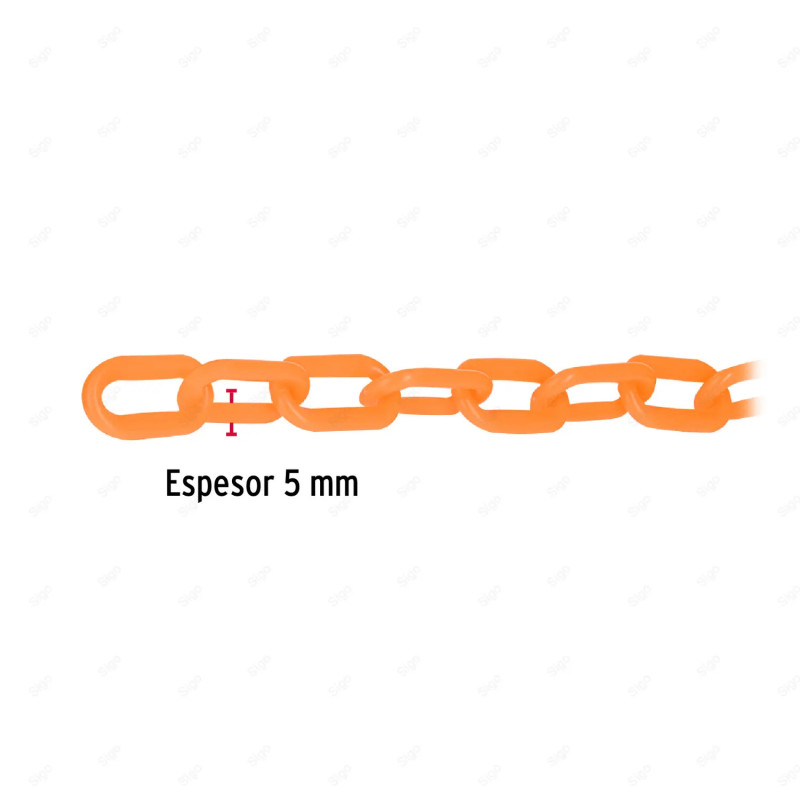 ‣ Cadena de Plástico de 5 mm (Naranja) | FIERO