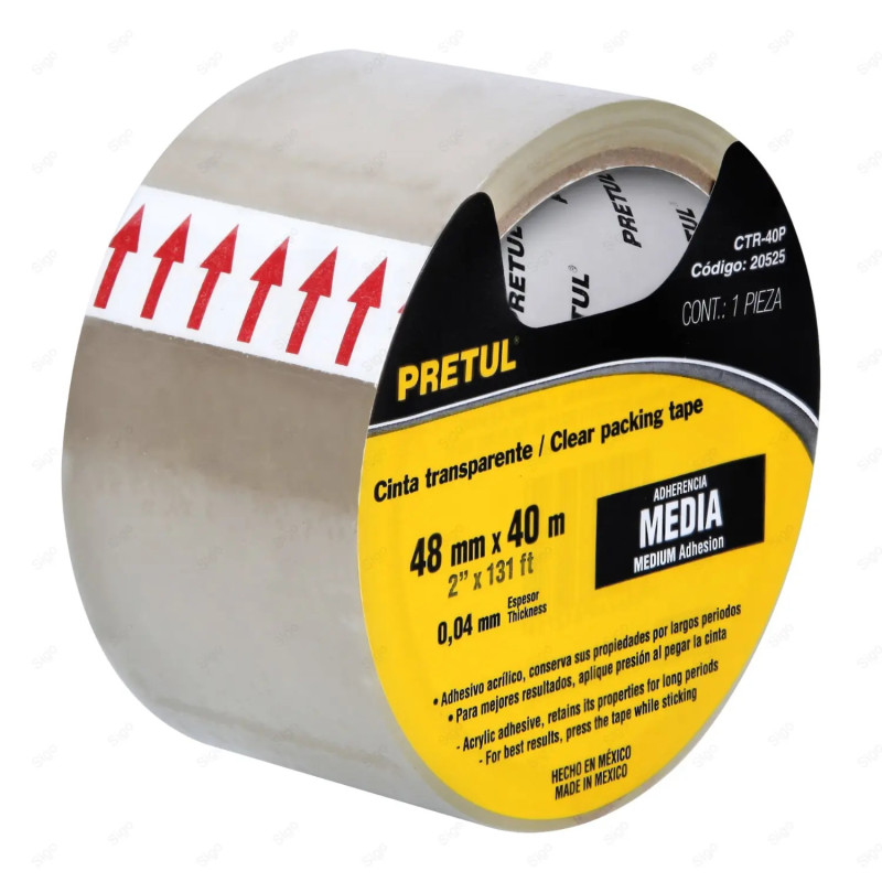 ‣ Cinta de Empaque Transparente, 2” x 40 m | TRUPER