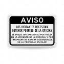 ‣ Rótulo de Aviso - Prohibido el Ingreso | SIGO