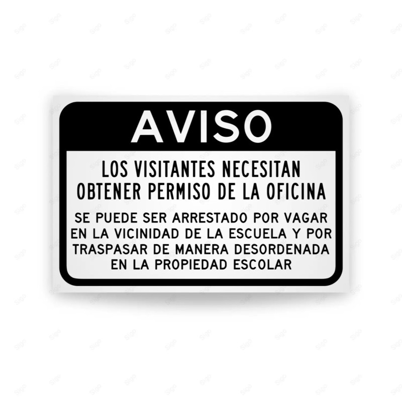 ‣ Rótulo de Aviso - Prohibido el Ingreso | SIGO