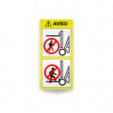 Rótulo de Aviso - Riesgos Montacargas | Cod. AVI-05, Rótulos de Aviso